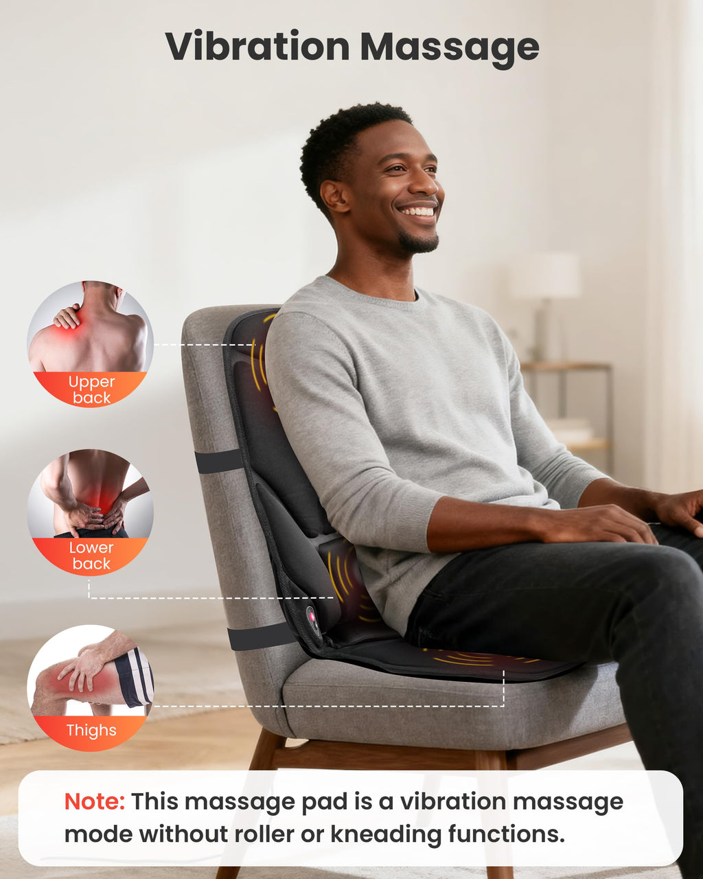Vibration Back Massager with Heat V313400