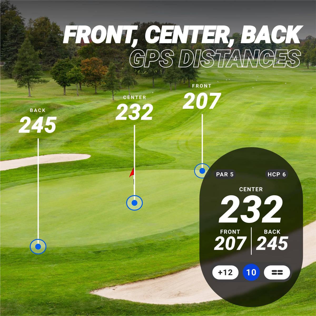 GPS Golf Watch with AMOLED Touch Screen Display D852