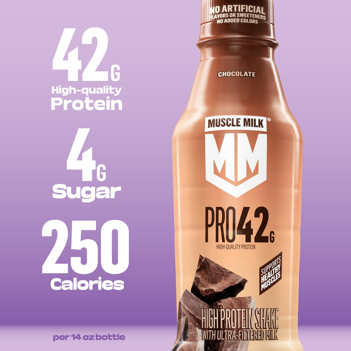 Chocolate High Protein Shake 14 fl oz 12 Pack D768