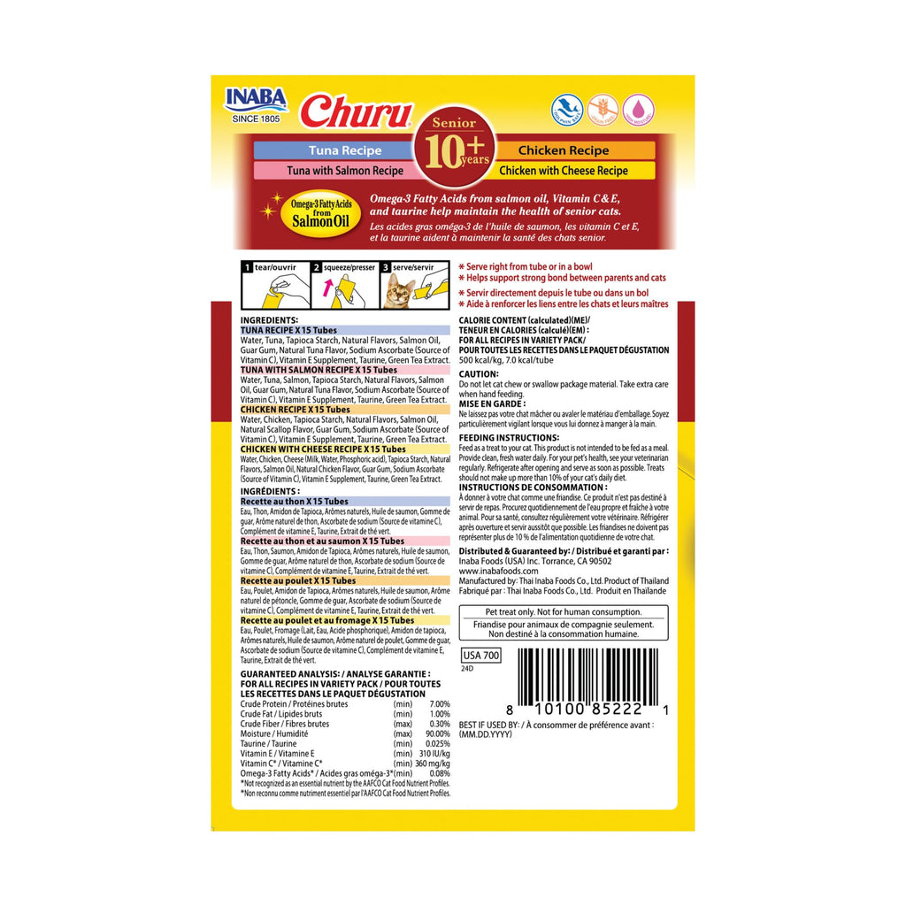Lickable Cat Treats Tuna Chicken Variety 60ct T968
