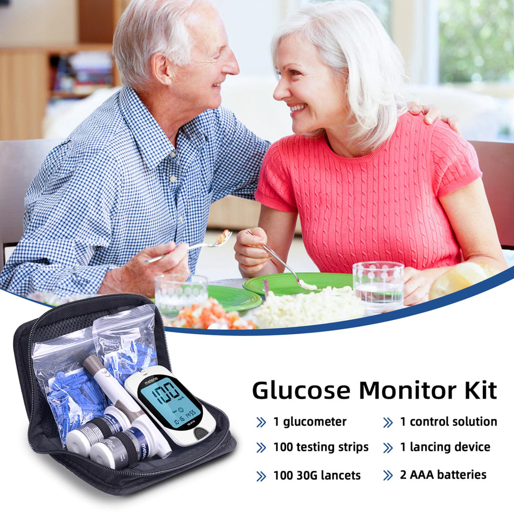 Blood Glucose Monitor Kit & 200 Test Strips W309758