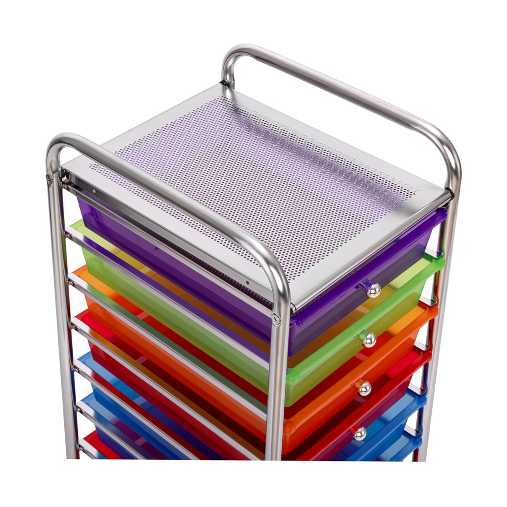 10 Drawer Rolling Storage Cart R72323