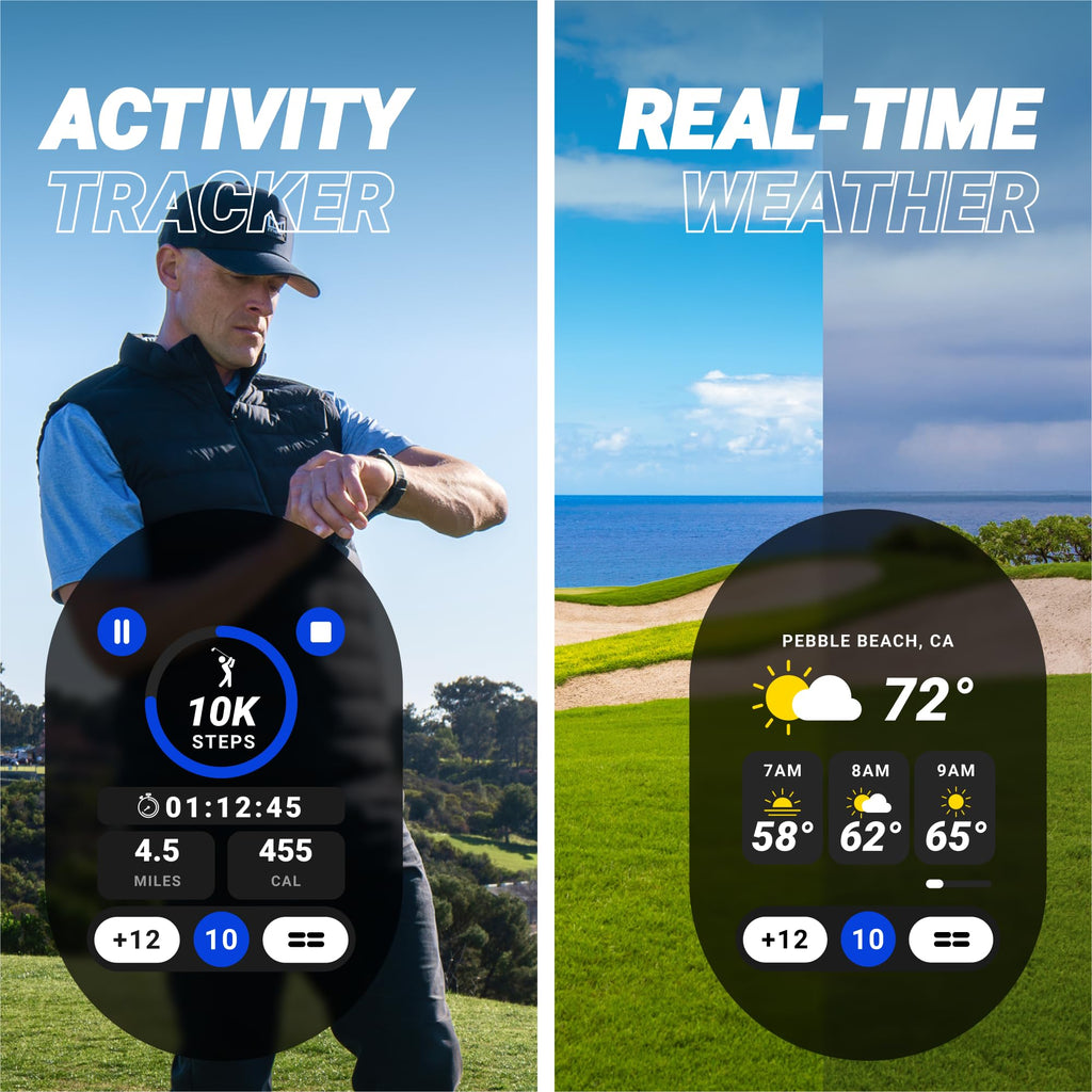 GPS Golf Watch with AMOLED Touch Screen Display D852