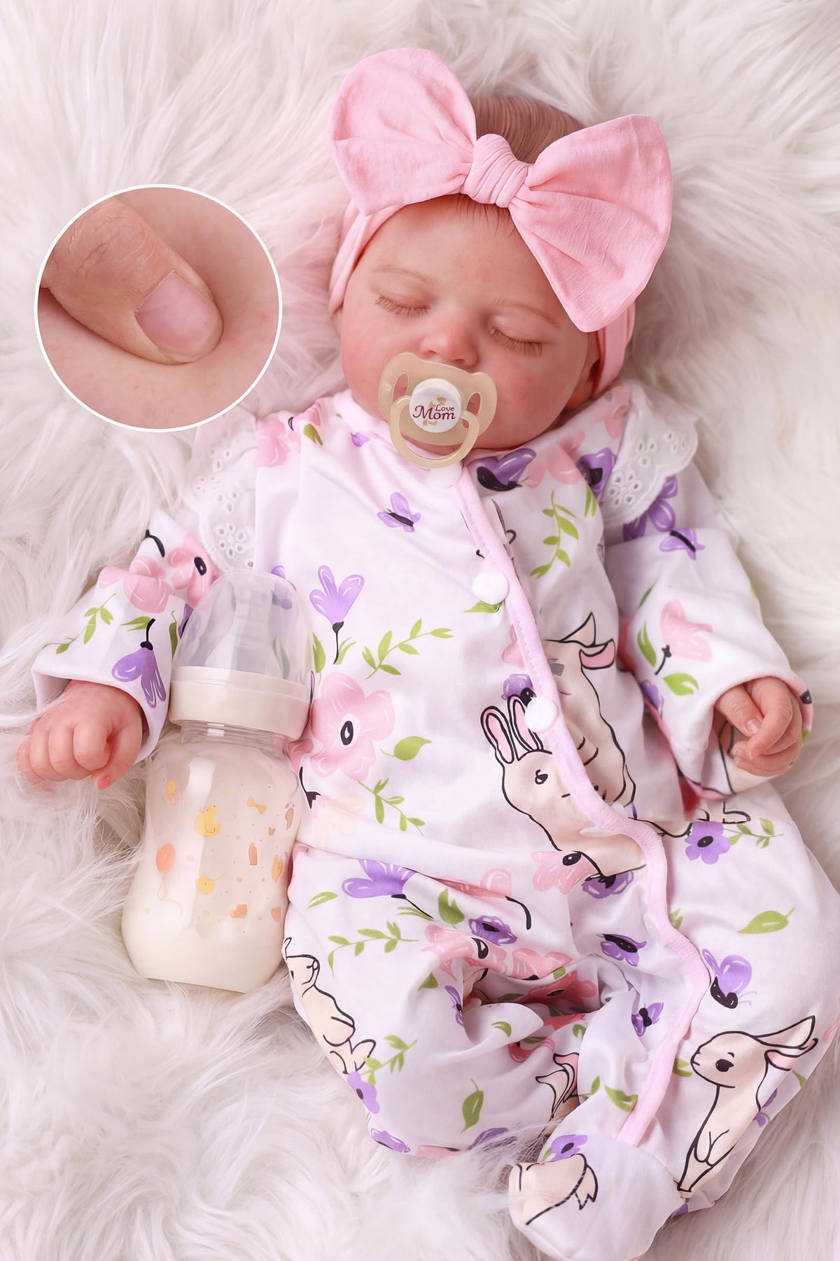 20 Inch Reborn Baby Dolls Girl with Play Set Y817