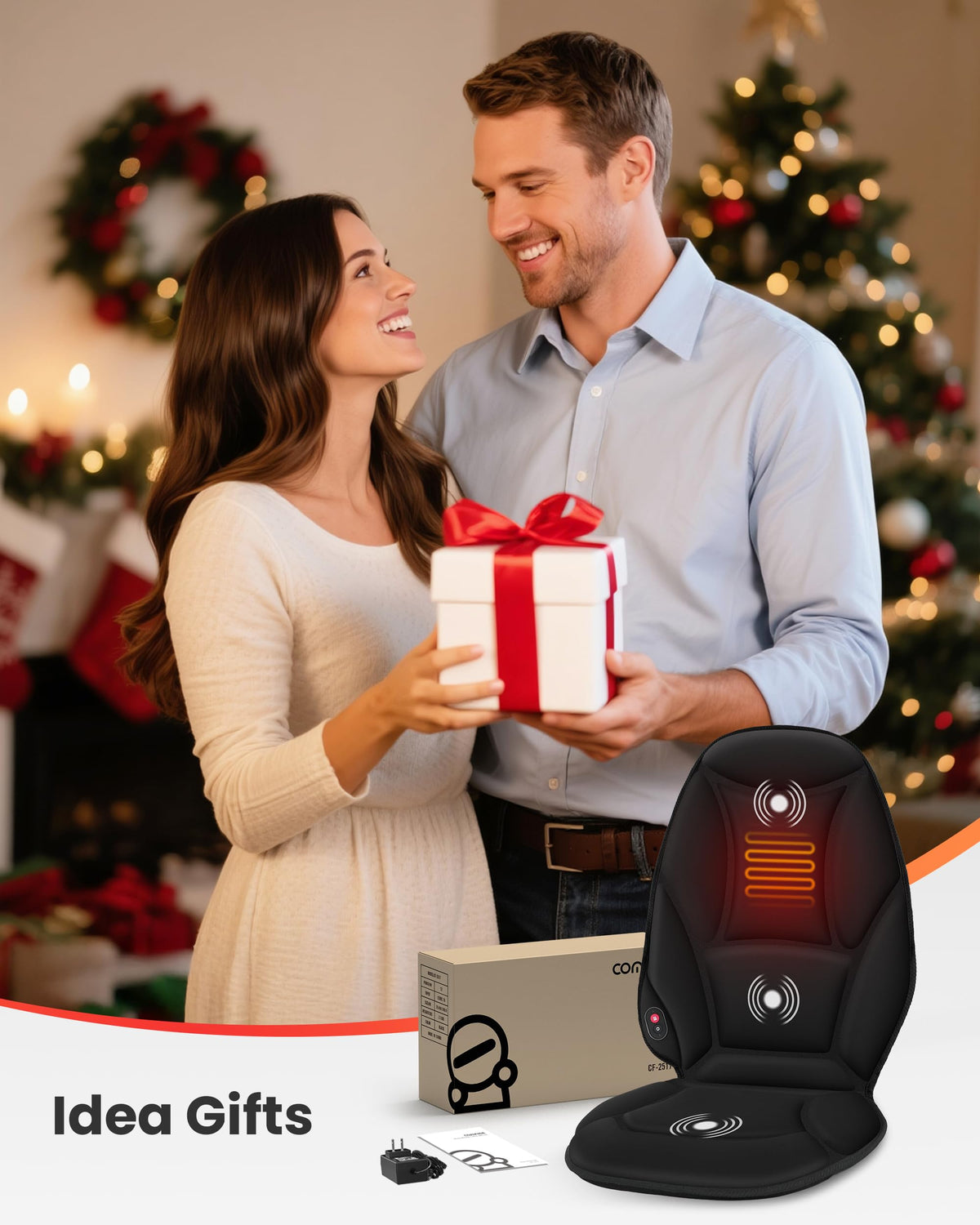 Vibration Back Massager with Heat V313400