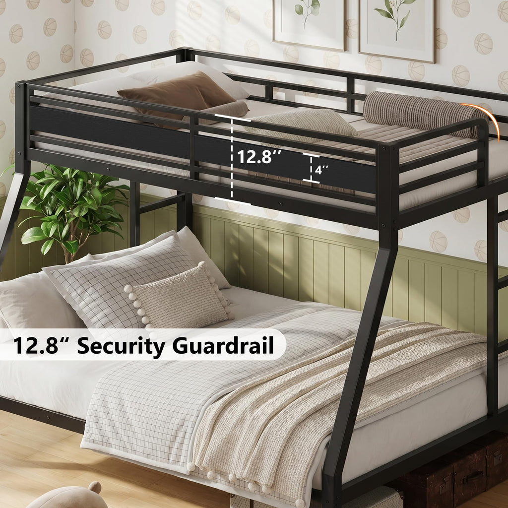 Black Twin Over Full Size Bunk Beds J181