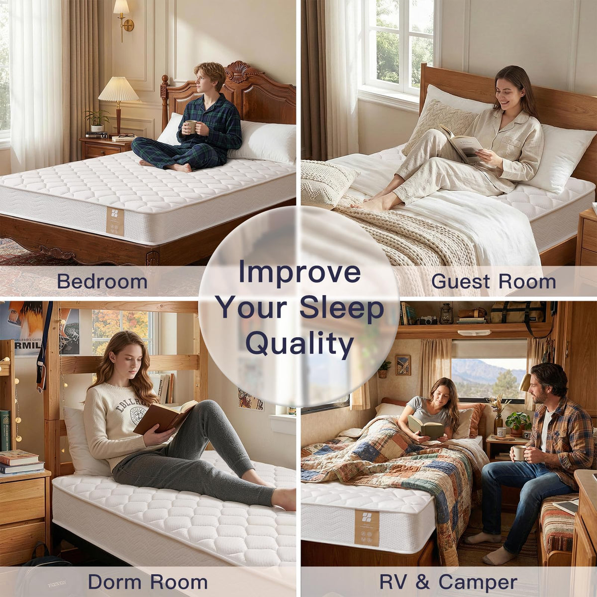 6 Inch Twin Mattress with Bonnell Spring D71349