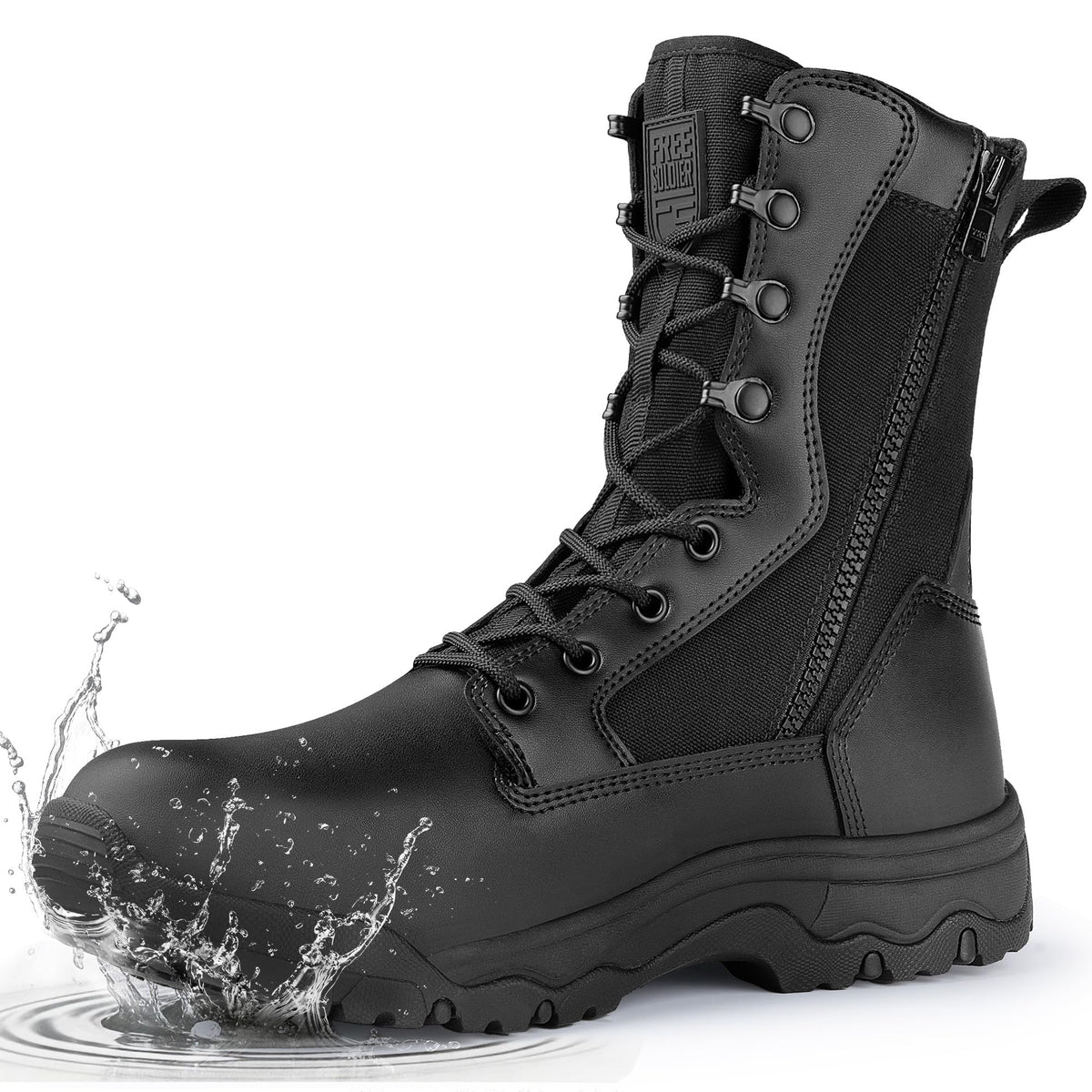 Waterproof Side Zip 8" Tactical Boot A650647