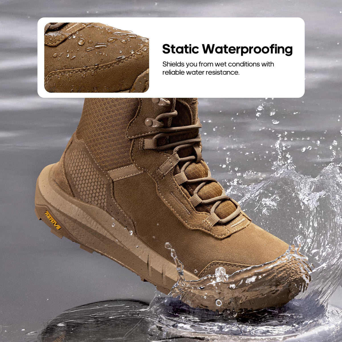 Waterproof Leather Tactical Work Boots I346