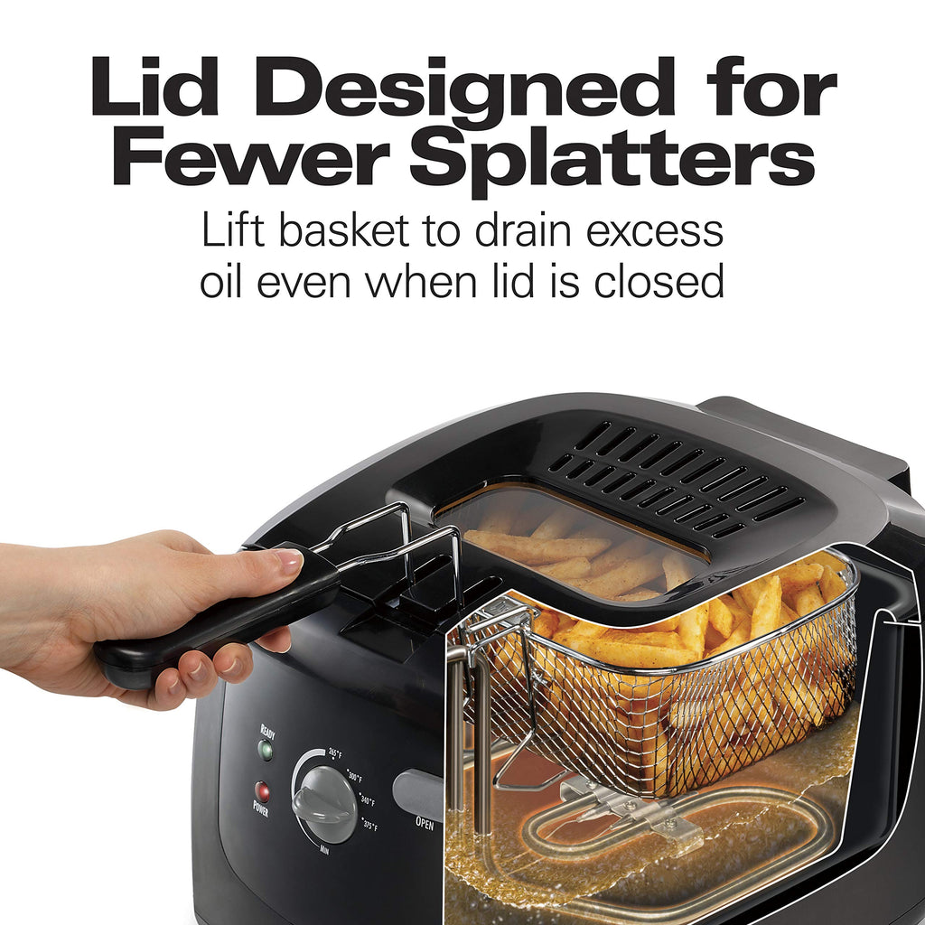 Cool Touch Electric Deep Fryer with Basket X99721