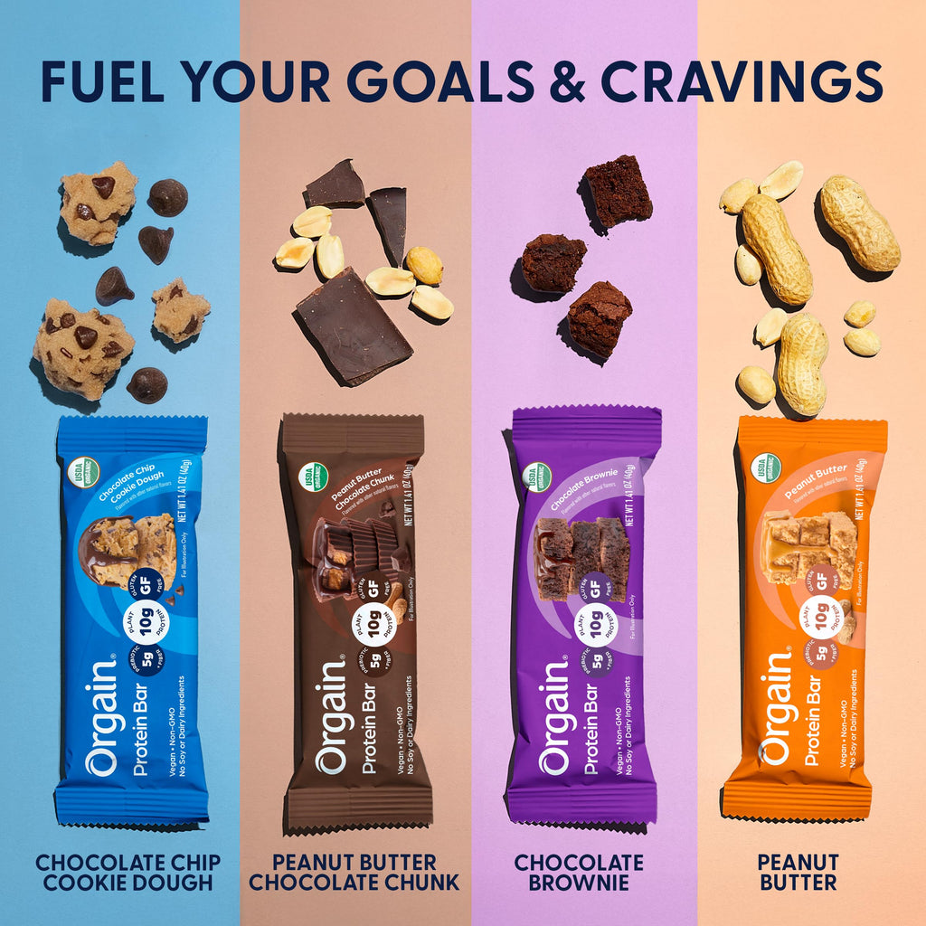 Organic Vegan 10g Protein Bars Peanut Butter 12 Pk E9837