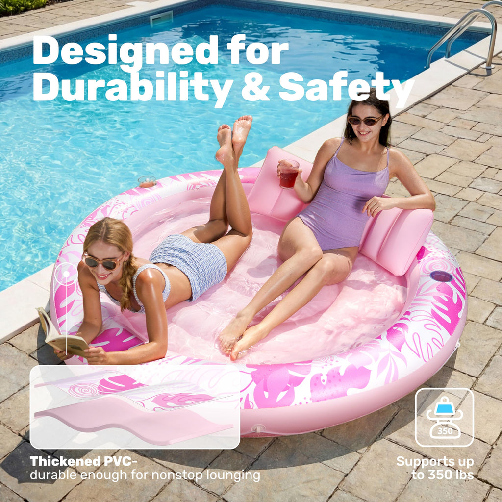 Inflatable Tanning Pool Lounger Float L876944